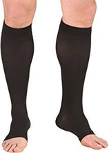 Load image into Gallery viewer, Vagabond XXL Wide Calf Graduated Compression SOCKS WITHOUT TOE-Black-In 2X and 3X sizes